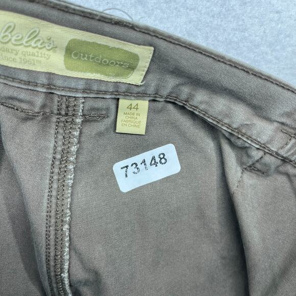 CABELAS Shorts Mens 44 Outdoors Trail Cargo 4" Canvas Camp Hiking Cotton Brown - Picture 13 of 13